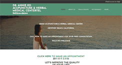 Desktop Screenshot of drkoacupuncture.com